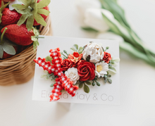 Load image into Gallery viewer, Bloom Hair Clip - Red Strawberry

