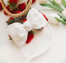 Load image into Gallery viewer, Sandy Headband - Berry Belle (white)
