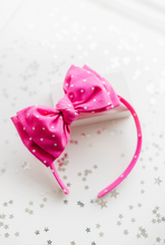 Load image into Gallery viewer, Sandy Headband - Hot Pink Dots

