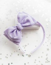 Load image into Gallery viewer, Sandy Headband - Light Purple Dots
