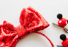 Load image into Gallery viewer, Opal Headband - Sparkly Red
