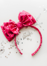 Load image into Gallery viewer, Opal Headband - Sparkly Hot Pink
