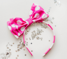 Load image into Gallery viewer, Opal Headband - Mouse Polka Dot Pink
