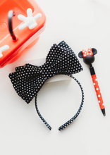 Load image into Gallery viewer, Opal Headband - Black and White Dots
