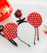 Load image into Gallery viewer, Mouse Ears - Red and White Polka Dots
