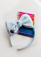 Load image into Gallery viewer, Sandy Headband - Light Blue Apples
