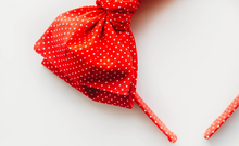 Load image into Gallery viewer, Sandy Headband - Red &amp; White Dots
