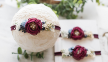 Load image into Gallery viewer, Singed Flower  Nylon Headband -Autumn Afternoon
