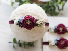 Load image into Gallery viewer, Singed Flower  Nylon Headband -Autumn Afternoon
