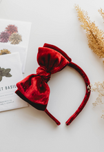 Load image into Gallery viewer, Sandy Headband - Silk Velvet Wine
