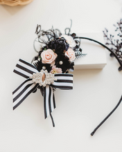 Load image into Gallery viewer, Evangeline Headband - Black Dahlia
