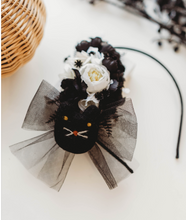 Load image into Gallery viewer, Evangeline Headband - Black Cat

