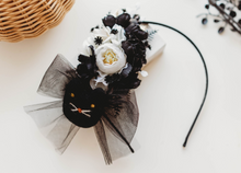 Load image into Gallery viewer, Evangeline Headband - Black Cat
