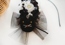 Load image into Gallery viewer, Evangeline Headband - Black Cat
