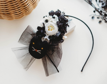 Load image into Gallery viewer, Evangeline Headband - Black Cat
