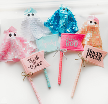 Load image into Gallery viewer, Happy Ghost Wand - Trick or Treat
