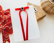 Load image into Gallery viewer, Tally hair bow - Santa
