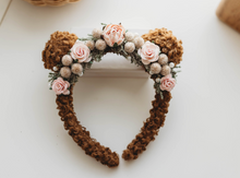 Load image into Gallery viewer, KIKI Bear Headband - Brown Pink
