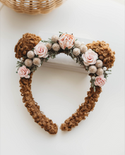 Load image into Gallery viewer, KIKI Bear Headband - Brown Pink
