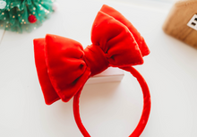 Load image into Gallery viewer, The Monroe Headband - Christmas Red Velvet
