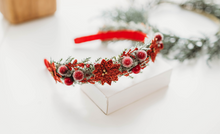 Load image into Gallery viewer, The Claire Floral Headband - Poinsettia
