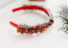 Load image into Gallery viewer, The Claire Floral Headband - Poinsettia

