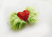 Load image into Gallery viewer, Green Mean Guy Hair Clip
