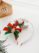 Load image into Gallery viewer, Evangeline Headband - Gingerbread Joy
