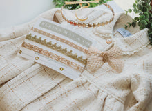 Load image into Gallery viewer, Petite Fleur Gold Lace Headband

