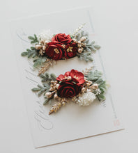 Load image into Gallery viewer, PREORDER - Ruby Floral Clips
