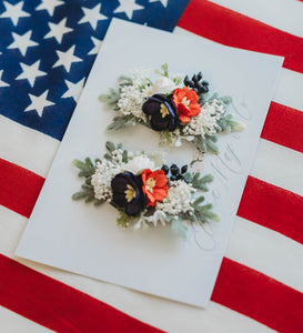 Americana  "Floral Clips"