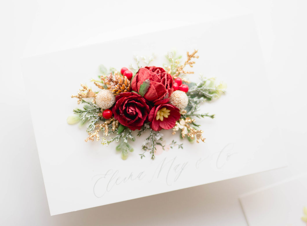Elliot - RED Hair Clip - PREORDER