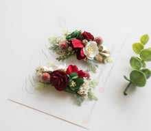 Load image into Gallery viewer, Eloise Floral Clips - Christmas Edition PREORDER
