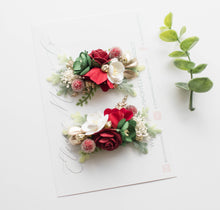 Load image into Gallery viewer, Eloise Floral Clips - Christmas Edition PREORDER
