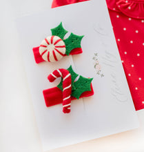 Load image into Gallery viewer, Candy Cane Bow SET
