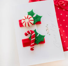 Load image into Gallery viewer, Candy Cane Bow SET
