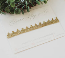 Load image into Gallery viewer, Reine Gold Lace Headband
