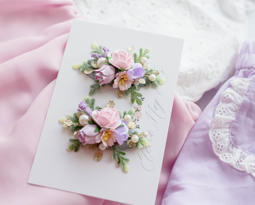 Princess Garden - Floral Clip Set