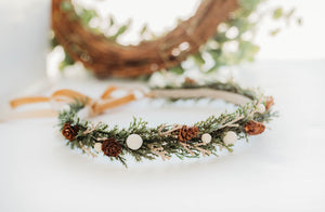 PREORDER - Christmas Crown - Pinecones
