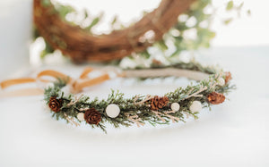 PREORDER - Christmas Crown - Pinecones