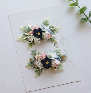 Valerie - Floral Clip Set