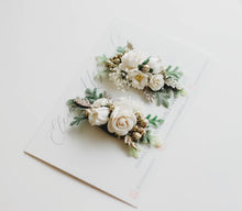 Load image into Gallery viewer, PREORDER - Adela &quot;Off White&quot;  Floral Clips
