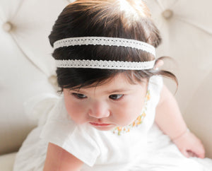 Ophelia Ivory Lace Headband