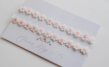 Load image into Gallery viewer, Pink Daisies Lace Headband - Double Boho
