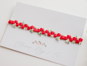 Red Roses Lace Headband