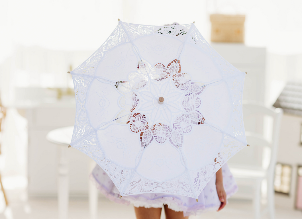 GENOVA Parasol - Off White Lace Umbrella
