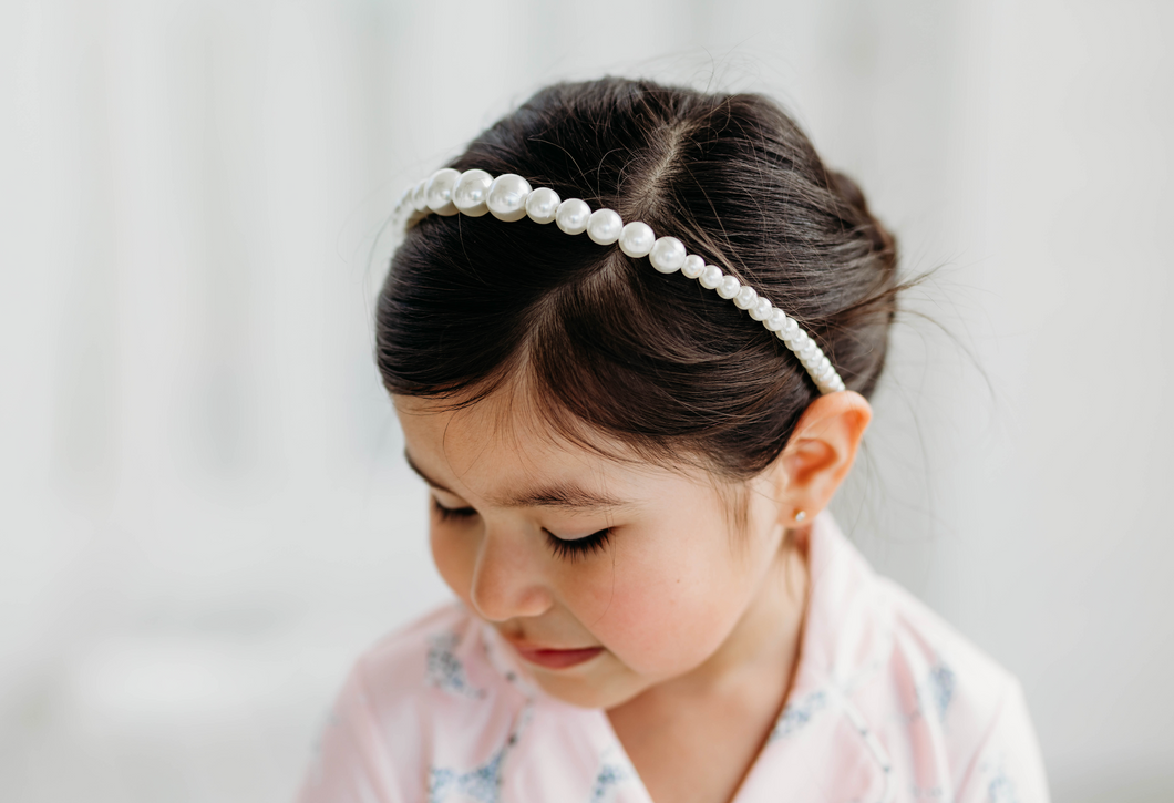 Carlotta Pearls Plastic Tiara