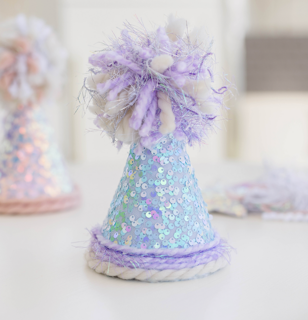 Mermaid Inspired Party Hat - Blue and Purple
