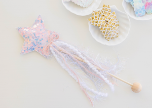 Star Wand - Baby Pink Sequin