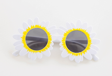 Load image into Gallery viewer, White Daisy Sunglasses
